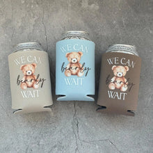 Load image into Gallery viewer, We Can Bearly Wait Baby Shower Can Coolers Teddy Bear Theme
