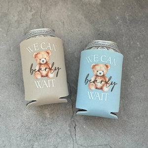 We Can Bearly Wait Baby Shower Can Coolers Teddy Bear Theme