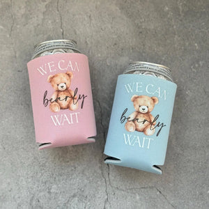 We Can Bearly Wait Baby Shower Can Coolers Teddy Bear Theme