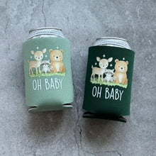 Load image into Gallery viewer, Oh Baby Woodland Animal Baby Shower Can Coolers
