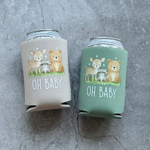 Oh Baby Woodland Animal Baby Shower Can Coolers