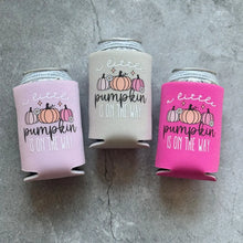 Load image into Gallery viewer, A Little Pumpkin Is On The Way Fall Baby Shower Can Coolers
