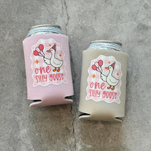 Load image into Gallery viewer, One Silly Goose Girl 1st Birthday Can Coolers
