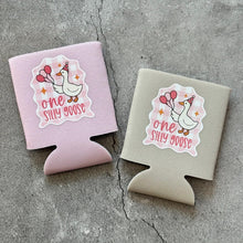 Load image into Gallery viewer, One Silly Goose Girl 1st Birthday Can Coolers
