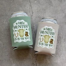 Load image into Gallery viewer, A Little Hunter Is On the Way Baby Boy Shower Can Coolers
