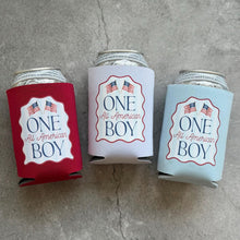 Load image into Gallery viewer, ONE All American Boy First Birthday Can Coolers
