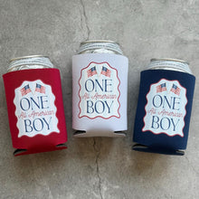Load image into Gallery viewer, ONE All American Boy First Birthday Can Coolers
