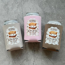 Load image into Gallery viewer, Adding S'more to Love Baby Shower Can Coolers

