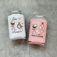 Load image into Gallery viewer, A Tini Bit Closer and Bikinis &amp; Martinis Bachelorette Can Coolers

