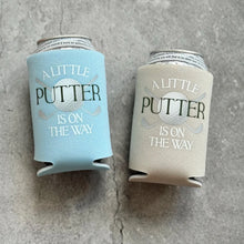 Load image into Gallery viewer, A Little Putter Is On the Way Golf Theme Baby Boy Shower Can Coolers
