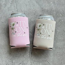 Load image into Gallery viewer, A Tini One is On The Way Martini Themed Baby Shower Can Coolers
