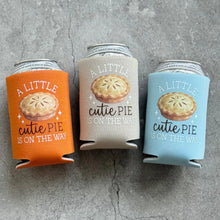 Load image into Gallery viewer, A Little Cutie Pie Is On The Way October November Fall Autumn Baby Shower Party Favor Can Coolers
