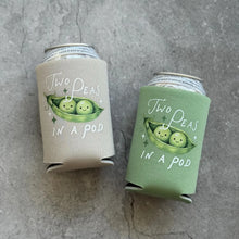 Load image into Gallery viewer, Two Peas in a Pod Twins Baby Shower Can Coolers
