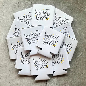 Sweet as Can Bee Gender Neutral Gender Reveal Baby Shower Can Coolers