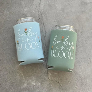 Baby in Bloom Baby Boy Shower Can Coolers