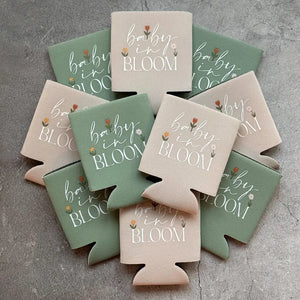 Baby in Bloom Baby Boy Shower Can Coolers