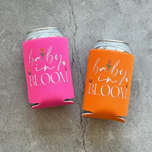 Baby in Bloom Baby Girl Shower Can Coolers Bright