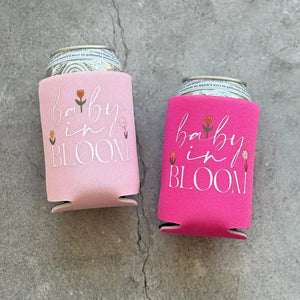 Baby in Bloom Baby Girl Shower Can Coolers Bright