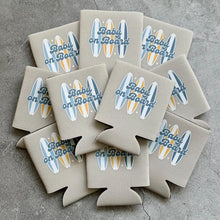 Load image into Gallery viewer, Baby on Board Retro Surfboard Baby Boy Baby Shower Can Coolers
