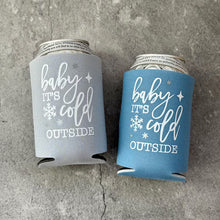 Load image into Gallery viewer, Baby It&#39;s Cold Outside Baby Shower Can Coolers Winter Christmas December January
