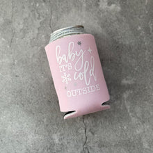 Load image into Gallery viewer, Baby It&#39;s Cold Outside Baby Shower Can Coolers Winter Christmas December January
