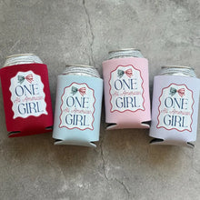 Load image into Gallery viewer, ONE All American Girl First Birthday Can Coolers
