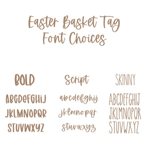 Wooden Personalized Easter Basket Tags