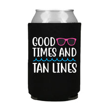 Load image into Gallery viewer, Good Times and Tan Lines Can Cooler
