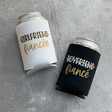 Load image into Gallery viewer, Girlfriend to Fiancée Boyfriend to Fiancé Can Coolers
