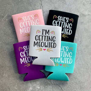 Getting Meowied Bachelorette Party Can Coolers