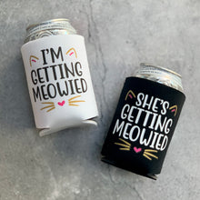Load image into Gallery viewer, Getting Meowied Bachelorette Party Can Coolers
