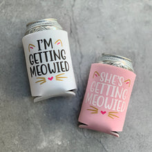Load image into Gallery viewer, Getting Meowied Bachelorette Party Can Coolers
