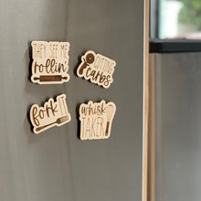 Load image into Gallery viewer, Cutting Carbs Laser Engraved Wooden Refrigerator Magnet
