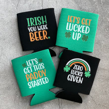 Load image into Gallery viewer, Zero Lucks Given St. Patrick&#39;s Day Party Favor Can Cooler
