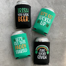 Load image into Gallery viewer, Zero Lucks Given St. Patrick&#39;s Day Party Favor Can Cooler
