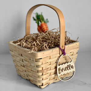 Wooden Personalized Easter Basket Tags