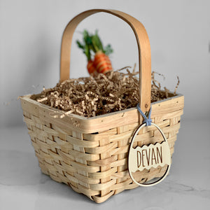 Wooden Personalized Easter Basket Tags