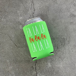 Fa La La Christmas Can Coolers