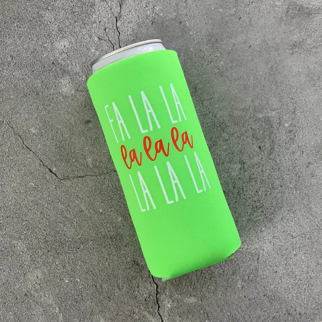 Fa La La Christmas Slim Can Coolers