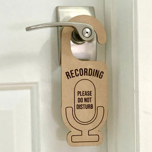 Recording Please Do Not Disturb Laser Engraved Door Hanger