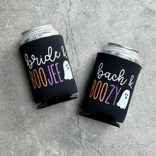 Load image into Gallery viewer, Bride and Boojee Bach and Boozy Halloween Bachelorette Can Coolers
