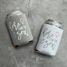 Load image into Gallery viewer, Here for the Sex Gender Reveal Party Favor Can Coolers
