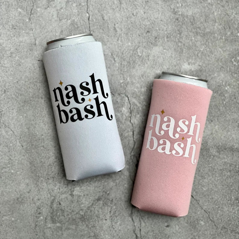 Nash Bash Bachelorette Party Slim Can Coolers