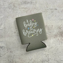 Load image into Gallery viewer, A Baby is Brewing Baby Shower Can Coolers
