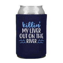 Load image into Gallery viewer, Killin my Liver Out on the River Can Coolers
